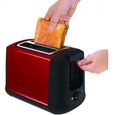 MOULINEX - Grille pain toaster 2 fentes 7 positions Subito rouge-2