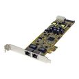 STARTECH Carte Réseau PCI Express - 2 ports Gigabit Ethernet RJ45 10/100/1000Mbps - POE/PSE-2