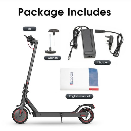 Trottinette électrique IScooter I9 - Pliable - 350W - 30km/h - Noir