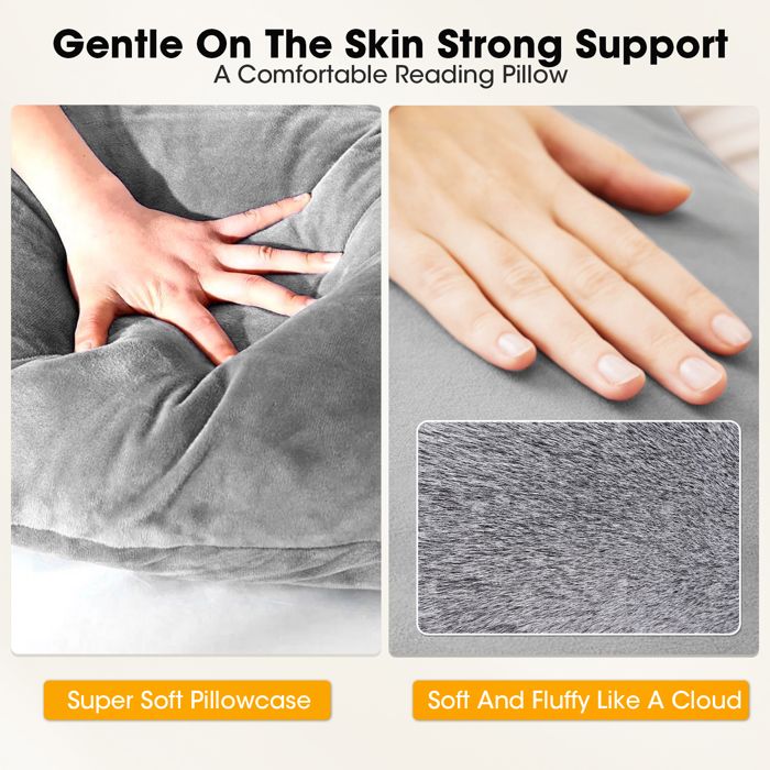 VERCART Coussin De Lecture Oreiller Polochon Confortable Ergonomique