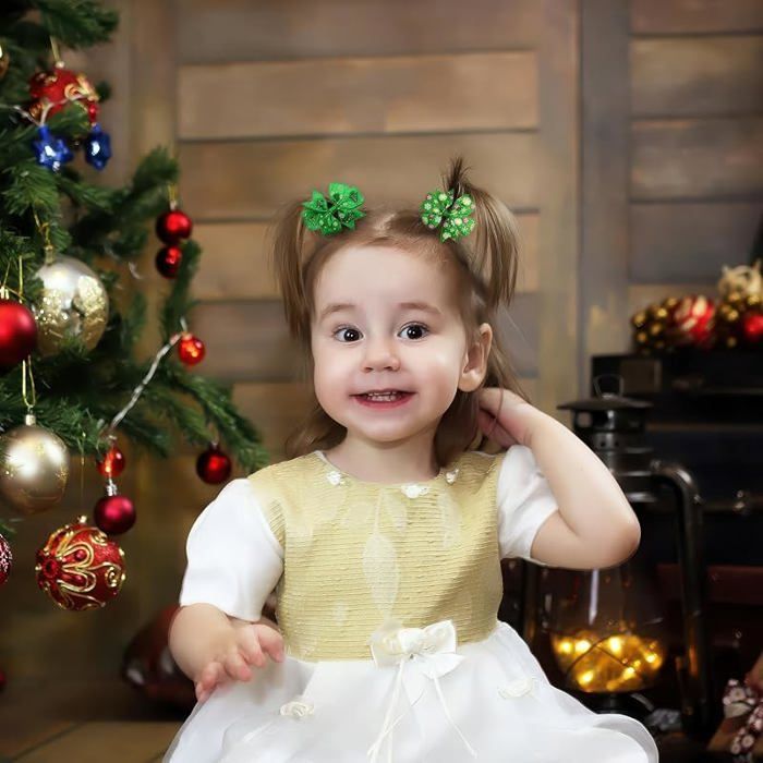 COSTUME DE DESSIN animé avec nœud pour cheveux de Noël pour cadeaux de