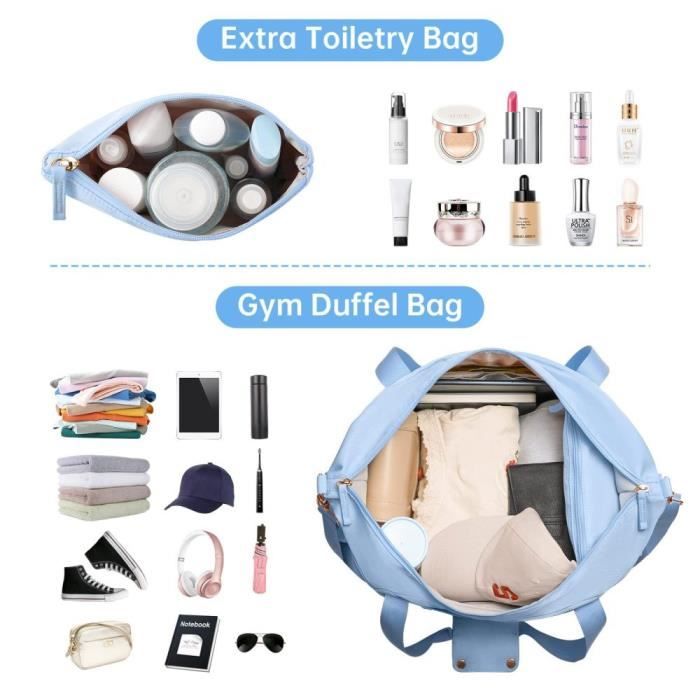 Sac Imperméable Sport Voyage Sac De Sport Unisexe - Compartiment Humide/sec, Idéal Gym Et Voyage Sac Fitness Compartiments