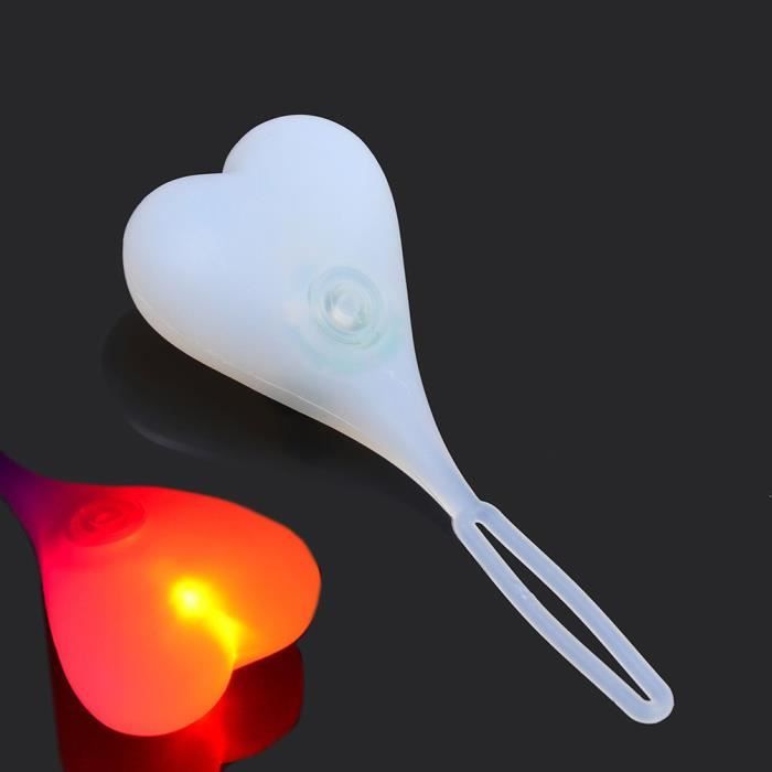 Xistuoz Feu Arrière Vélo En Forme De Cœur – LED, étanche, 3 Modes (fixe, Clignotant Lent/rapide), Couleurs Variées