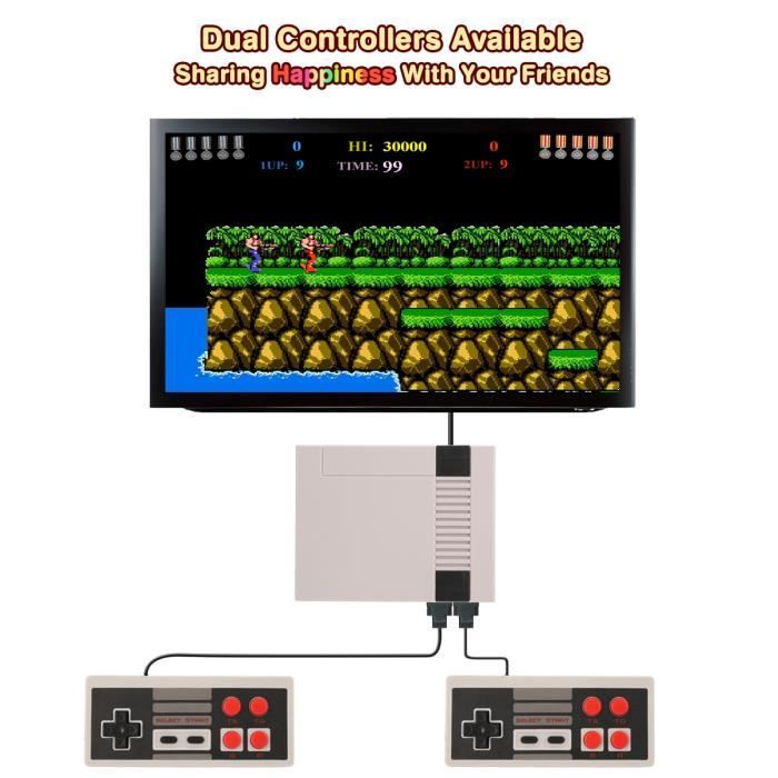 Console de jeu rétro avec plus de 20 000 jeux – Console de jeux vidéo Plug & Play de 64 Go pour TV sortie HDMI 4K, console de jeu rétro avec manettes