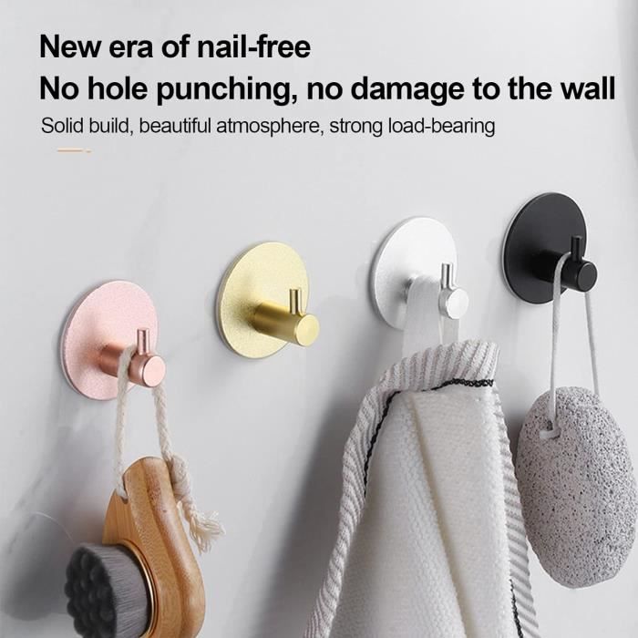 Porte-serviettes Debout Noir - Stable, Sans Perçage, Pour Salle De Bain Ou Cuisine