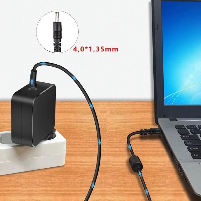 Chargeur 45W Pour ASUS - Compatible X540, Vivobook, ZenBook, Chromebook (4.0x1.35mm)