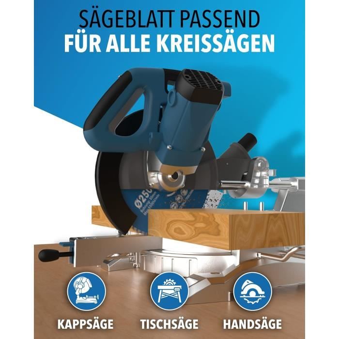 Lame De Scie Circulaire 150x20 Mm Résistante Aux Clous – Avec Adaptateur 16/20 Mm Pour Bosch, Makita Et Meuleuses D'Angle