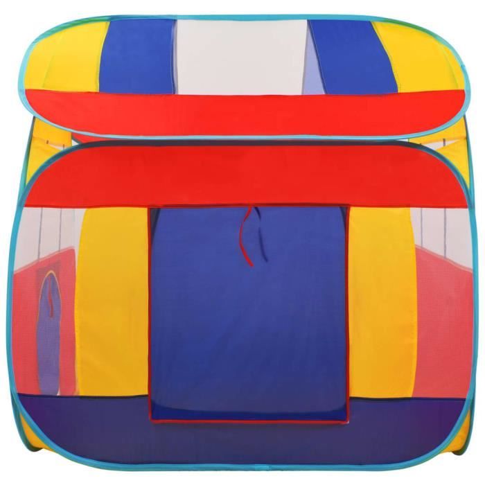 Tente vidaXL Tente de jeu pour enfants avec 250 balles Rose 301x120x128 cm