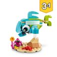 LEGO® 31128 Creator Le Dauphin Et La Tortue, Set de Figurines de Jouets d'Animaux Marins pour Filles et Garçons de 6 Ans et Plus-3