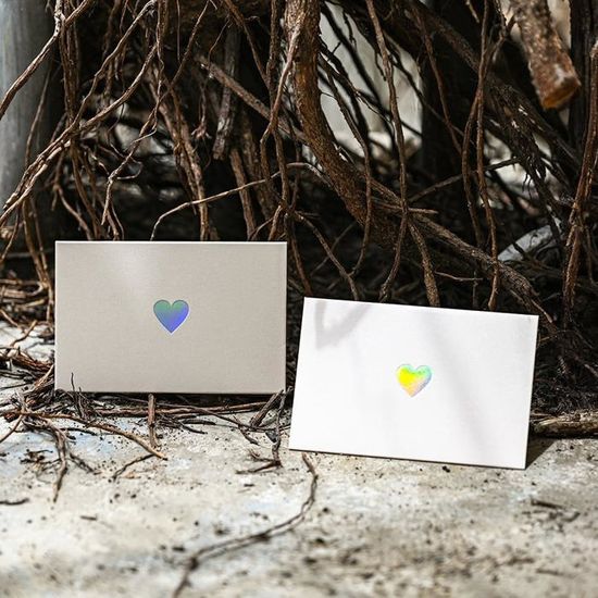 40 Mini Enveloppes Avec Fermeture Cœur - Papier Nacré - Pour Mariage, Cartes Cadeaux, DIY - Noir