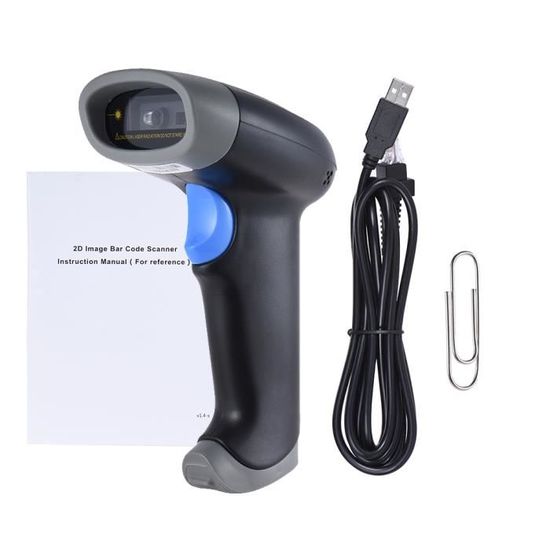 2d Qr 1d Barcode Scanner Ccd Lumière Rouge Pdf417 Screen Lecteur De Code à Barre De Soutien Plusieurs Langue Pour Wechat Alipay