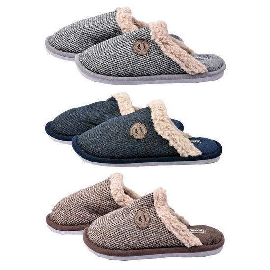 OZABI - CHARENTAISE Uomo Pantofola FEUTRINE, K88r8 Nero, 41 EU