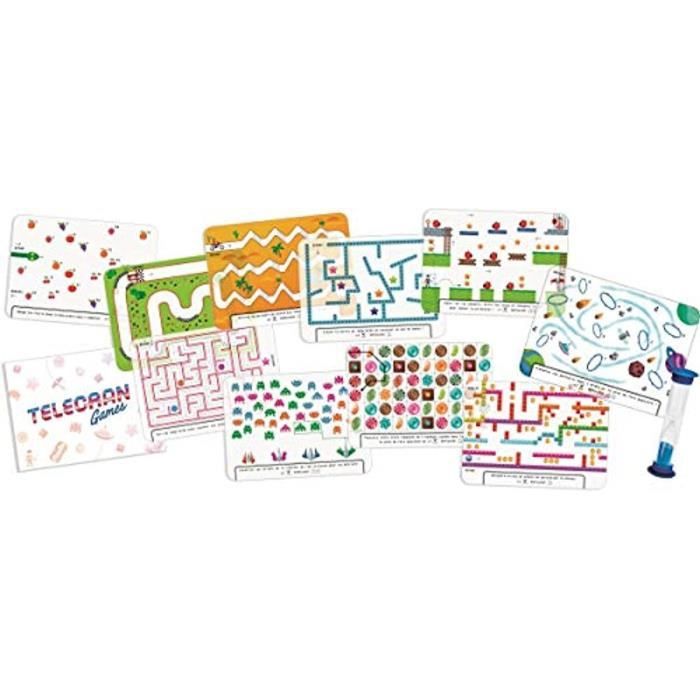 Ardoise Magique TELECRAN Games avec 10 Cartes de Jeu pour Enfants dès 5 Ans  - Cdiscount Jeux - Jouets