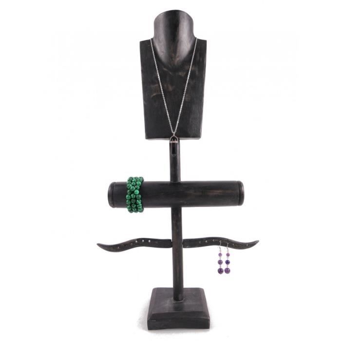 Lot De 2 Présentoirs à Colliers En Velours Noir – Porte-Bijoux Élégant 21x29 Cm, Rangement Organisé Pour Colliers, Pendentifs Et Bracelets