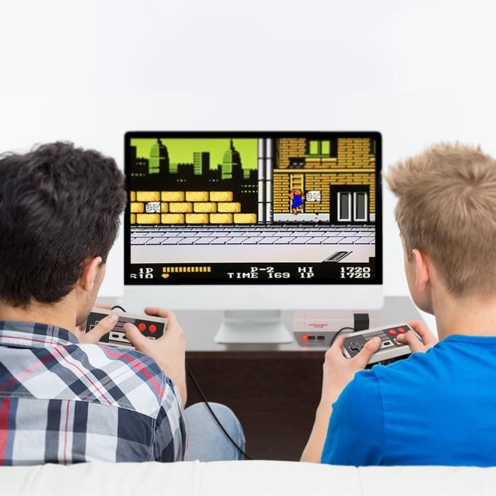 Console Rétro 620 Jeux HDMI & AV - Console Arcade 8 Bits Portable Pour 2 Joueurs, Compatible Tous TV