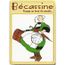 PLAQUE METAL 20X15 CM BECASSINE ET SON AUTOMOBILE