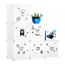Langria Armoires Etageres Plastique Meuble Rangement Chambre
