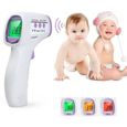 NX18813-thermomètre, bebe, frontal, bain, infrarouge, sans contact, numérique, digital, adulte, grande précision, precis.-0