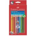 FABER-CASTELL 12 Crayons de Couleur Jumbo GRIP-0