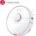 Roborock S7,Aspirateur robot Blanc 2500Pa vibration sonique à Navigation LiDAR Connecté WiFi/Alexa/APP Dépoussiéreur Intelligent-0