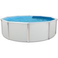 MAGNUM COMPACT Piscine hors sol ronde en acier 350 x 132 cm (Kit complet piscine, Filtre, Skimmer et échelle)-0