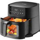 Friteuse Air Fryer 9L - Iceagle - XXL Friteuse Sans Huile avec Fenêtre - Friteuse à Air, 1800W, 8 Programmes, Recettes