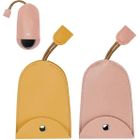 Lot De 2 étuis à Clés De Voiture En Cuir PU - Housse Coulissante Avec Porte-clés - Noir Et Rouge, 11x7 Cm - Protection Et Style