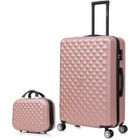 CELIMS FRANCE Valise Moyenne 20kg 65cm avec Vanity | Valise CELIMS Urban 2026 | Ultra-Résistant | ABS | Cadenas | Rose Gold