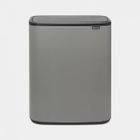 BRABANTIA Poubelle Bo Touch Bin - 60 L - Mineral Concrete Grey