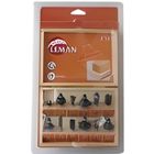 LEMAN Coffret de 12 mèches de défonceuse queue 6 mm 416.700.12