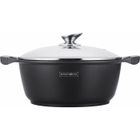 Faitout effet pierre 30 cm avec couvercle Royalty Line