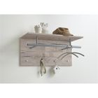 FMD Porte-manteau mural 72x29,3x34,5 cm Sable et chêne