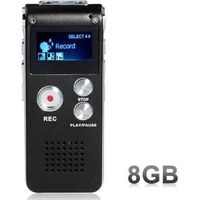 ANTCOOL(R) Enregistreur vocal 8GB Mini USB dictaphone numerique LCD 650Hr Lecteur MP3 Audio Recorder