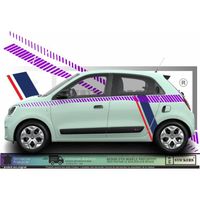 Renault Twingo 3 Kit bandes édition spéciale France - VIOLET - Kit Complet  - Tuning Sticker Autocollant Graphic Decals
