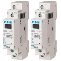 EATON - Lot de 2 télérupteurs 16A, 230AC, 1 F, 50Hz, 1 module