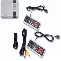 Mini console de jeu deux contrôleurs de jeu sortie vidéo AV intégré 620 jeux rétro prennent en charge deux joueurs Pour NES