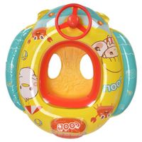XUY Bateau gonflable avec anneau de natation pour bébé avec volant pour accessoires de piscine pour enfants de 1 à 6 ans