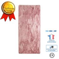 TD® Tapis de salon ou chambre - Microfibre extra doux - 80 x 180 cm - Rose
