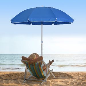 Parasol De Plage VidaXL Vert - 161x193 Cm - Polyester - Protection UV