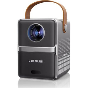 Vidéoprojecteur Portable Jimveo E18 - 1080P, 19000L, Rotation 360°, WiFi6, Auto-correcteur, Parfait Pour Cinéma Maison