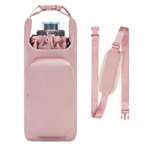 MYG Sac Isotherme pour Bouteille d'Eau de Randonnée et de Camping en Plein Air, Cylindre, Bandoulière