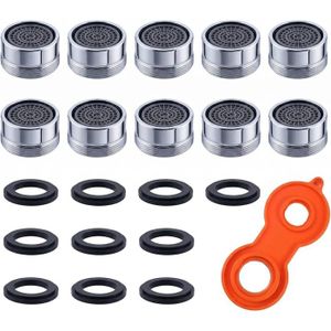 Lot De 10 Mousseurs M24 Pour Robinet – Aérateurs En Argenté, économiques
