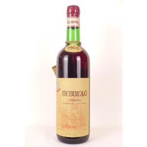 VIN ROUGE nebbiolo d'alba lignana rouge 1968 - piémont Itali