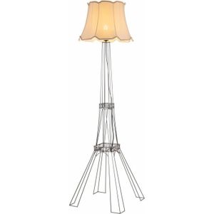 LAMPADAIRE Living Room Lampe De Table Avec De Table Éclairage Décoratif Dans Le Salon, Étude (Noir, Grande Tour De Fer)[H1163]