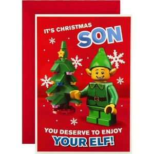 CARTE CORRESPONDANCE Carte De Noël Pour Fils \ Motif Lego Contemporain[