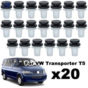 20 x Volkswagen VW T4 T5 Transporteur Aménagement Intérieur Doublure Clips Panneau-Gris L