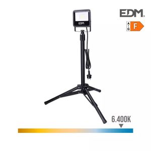 Projecteur LED Double Sur Trépied 2x20W - 4000 Lumens, 6500K, IP65 - Pour Chantier, Jardin, Garage - Hauteur Réglable - 9