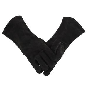 GANT DE CHANTIER gants de soudage en cuir, résistants à la chaleur et au feu, gants de manipulation Mig-BBQ-Animal avec manche