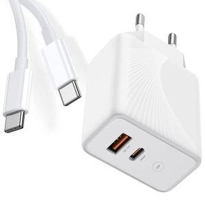 Chargeur mural USB-C® PD 3.0 PPS 30 W + câble USB-C® avec connecteur  Lightning
