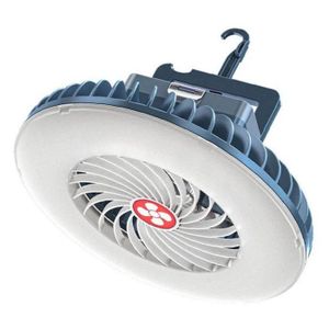 LAMPE - LANTERNE Camping Fan Light LED PORTABLE RECHARGABLE Silent 